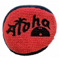 Preview: Aloha Sacchetto Puffball in Microfibra nero/rosso
