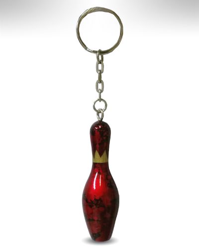Keyring Pin red