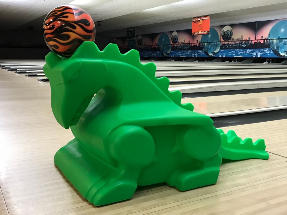 Jayhawk Dragon Bowling Ball Rampe grün