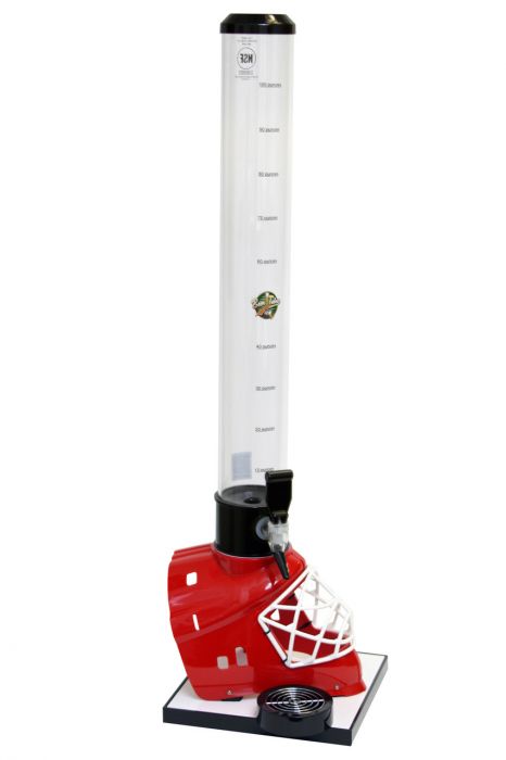 Beertube Hockey Red Goalie Mask