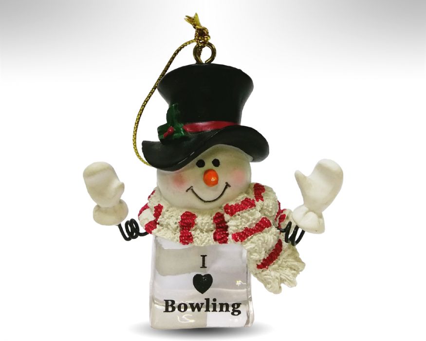 Schneemann "I love Bowling"