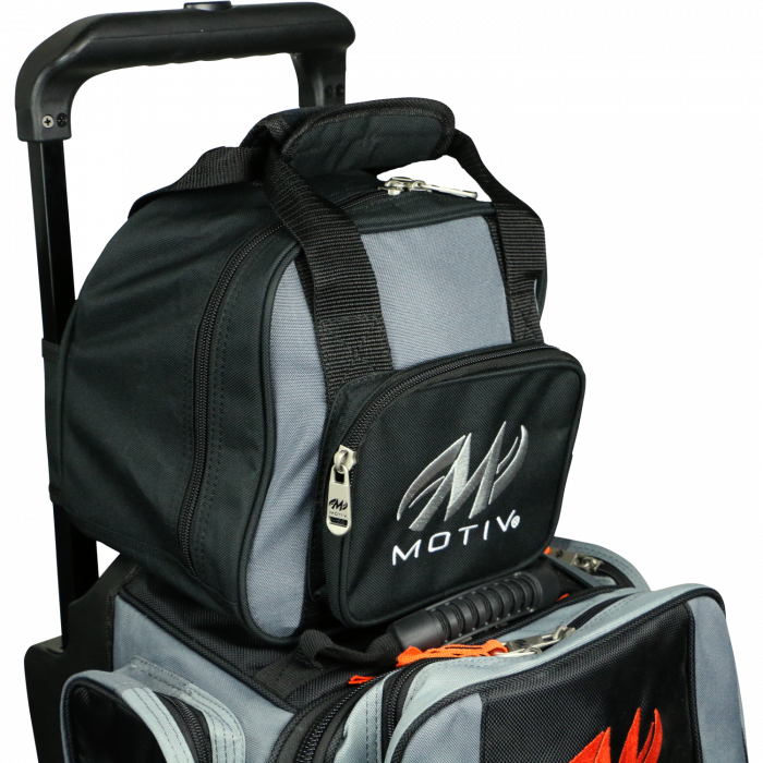 Motiv Bowling Vault 4-Ball Roller - Black/Orange