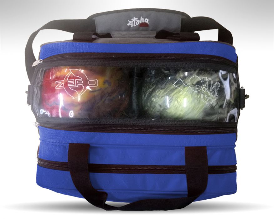 Aloha Wave Double Tote Bowling Tasche blau für 2 Bälle