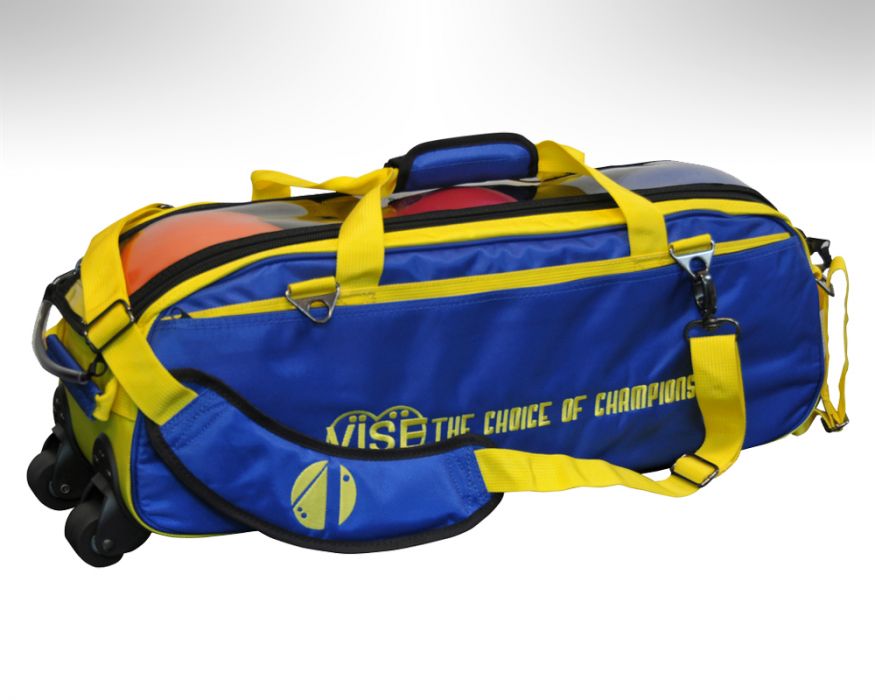 Vise Grip 3-Ball Clear Top Tote Roller blau/gelb