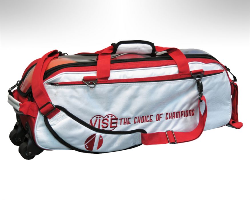 / Vise Grip Clear Top Triple Tote Vise Grip Bowling 3 Ball Tasche Roller 